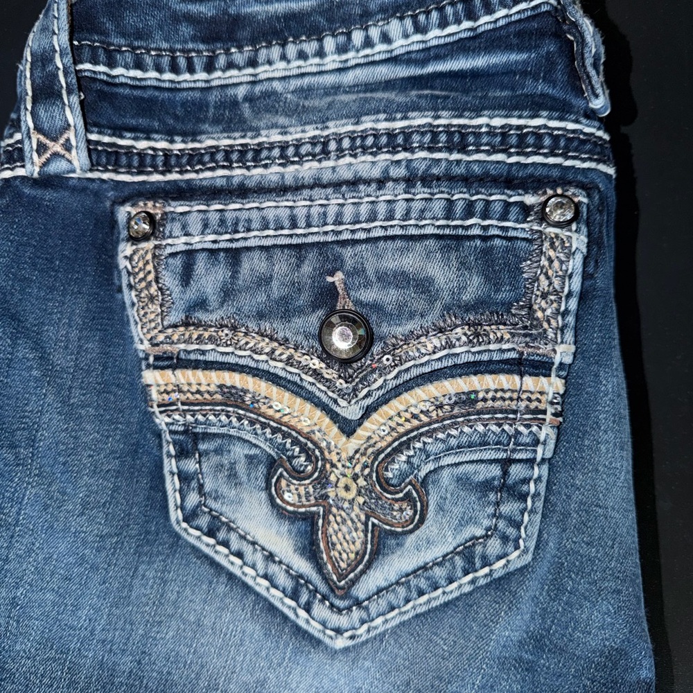 Rock Revival Blue Boot Cut Jeans - Picture 2 of 6